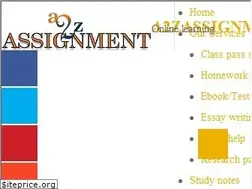 Sites similar to a2zassignment.com