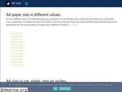 Sites similar to a4-size.com