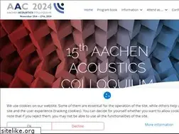 Sites similar to aachen-acoustics-colloquium.com