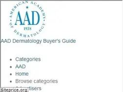Sites similar to aaddermatologybuyersguide.com
