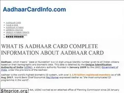 Sites similar to aadhaarcardinfo.com