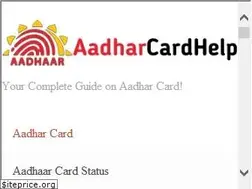 Sites similar to aadharcardhelp.in