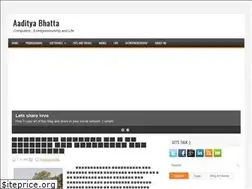 Sites similar to aadityabhatta.blogspot.com