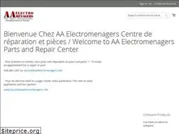 Sites similar to aaelectromenagers.ca