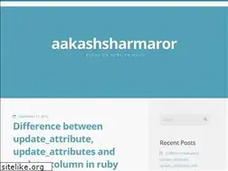 Sites similar to aakashsharmaror.wordpress.com