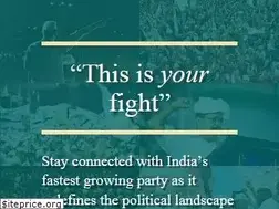 Sites similar to aamaadmiparty.org