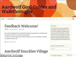 Sites similar to aardwolfgoalguides.wordpress.com