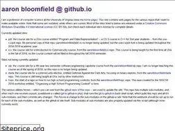Sites similar to aaronbloomfield.github.io