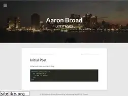 Sites similar to aaronbroad.com