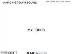Sites similar to aaronbrownsound.com