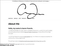 Sites similar to aaronfrancis.com