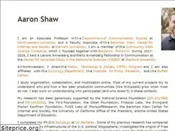 Sites similar to aaronshaw.org