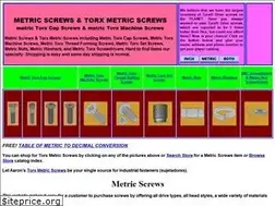 Sites similar to aaronsmetricscrews.com