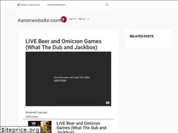 Sites similar to aaronwebsite.com