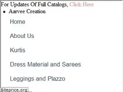 Sites similar to aarveecreation.in