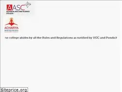 Sites similar to aasc.edu.in