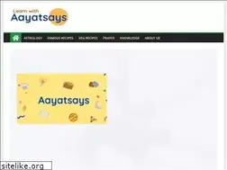 Sites similar to aayatsays.com
