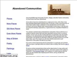 Sites similar to abandonedcommunities.co.uk