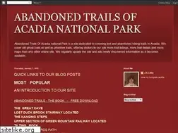Sites similar to abandonedtrailsofacadianationalpark.blogspot.com