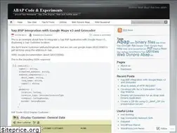 Sites similar to abapcodexperiments.wordpress.com