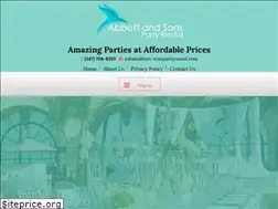 Sites similar to abbott-sonspartyrental.com