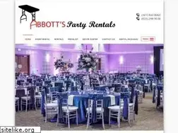Sites similar to abbottspartyrental.com