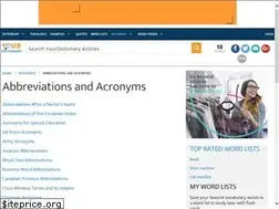 Sites similar to abbreviations.yourdictionary.com