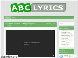 Sites similar to abclyrics.wordpress.com
