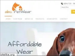 Sites similar to abcpetwear.com