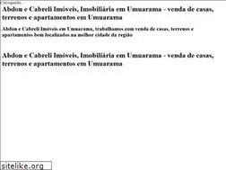 Sites similar to abdonecabreli.com.br