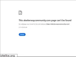 Sites similar to abetterwaycommunity.com