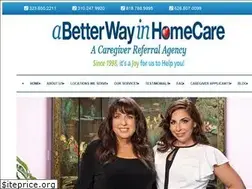 Sites similar to abetterwayinhomecare.com