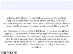 Sites similar to abetterworldfund.org