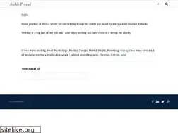 Sites similar to abhikprasad.com