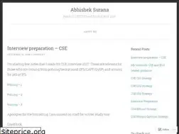 Sites similar to abhisheksurana.wordpress.com