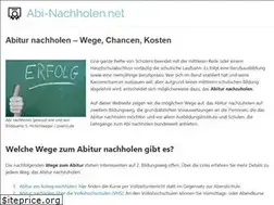 Sites similar to abi-nachholen.net
