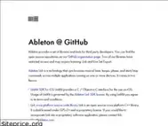 Sites similar to ableton.github.io