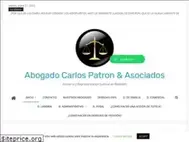 Sites similar to abogadocarlospatron.xyz