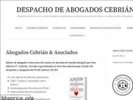Sites similar to abogadoscebrian.com