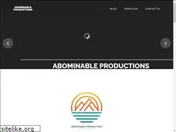 Sites similar to abominableproductions.com