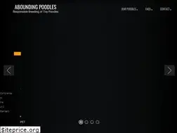 Sites similar to aboundingpoodles.com