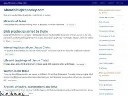 Sites similar to aboutbibleprophecy.com