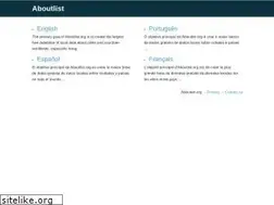 Sites similar to aboutlist.org