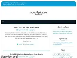 Sites similar to aboutlyrics.eu