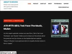 Sites similar to abouttoreview.com