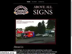Sites similar to aboveallsigns.com