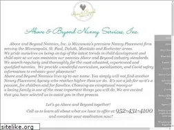 Sites similar to aboveandbeyondnannies.com