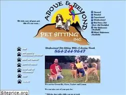 Sites similar to aboveandbeyondpetsitting.com