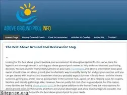 Sites similar to abovegroundpoolinfo.com