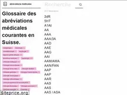 Sites similar to abreviationsmedicales.ch